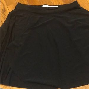High waisted black skirt